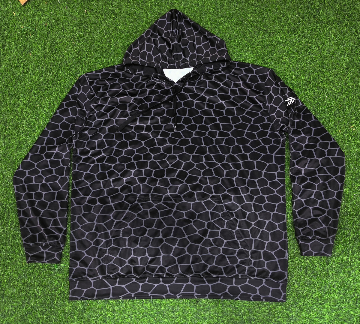 Diamond Hoodie (Black/Grey) SPF Lightweight Material