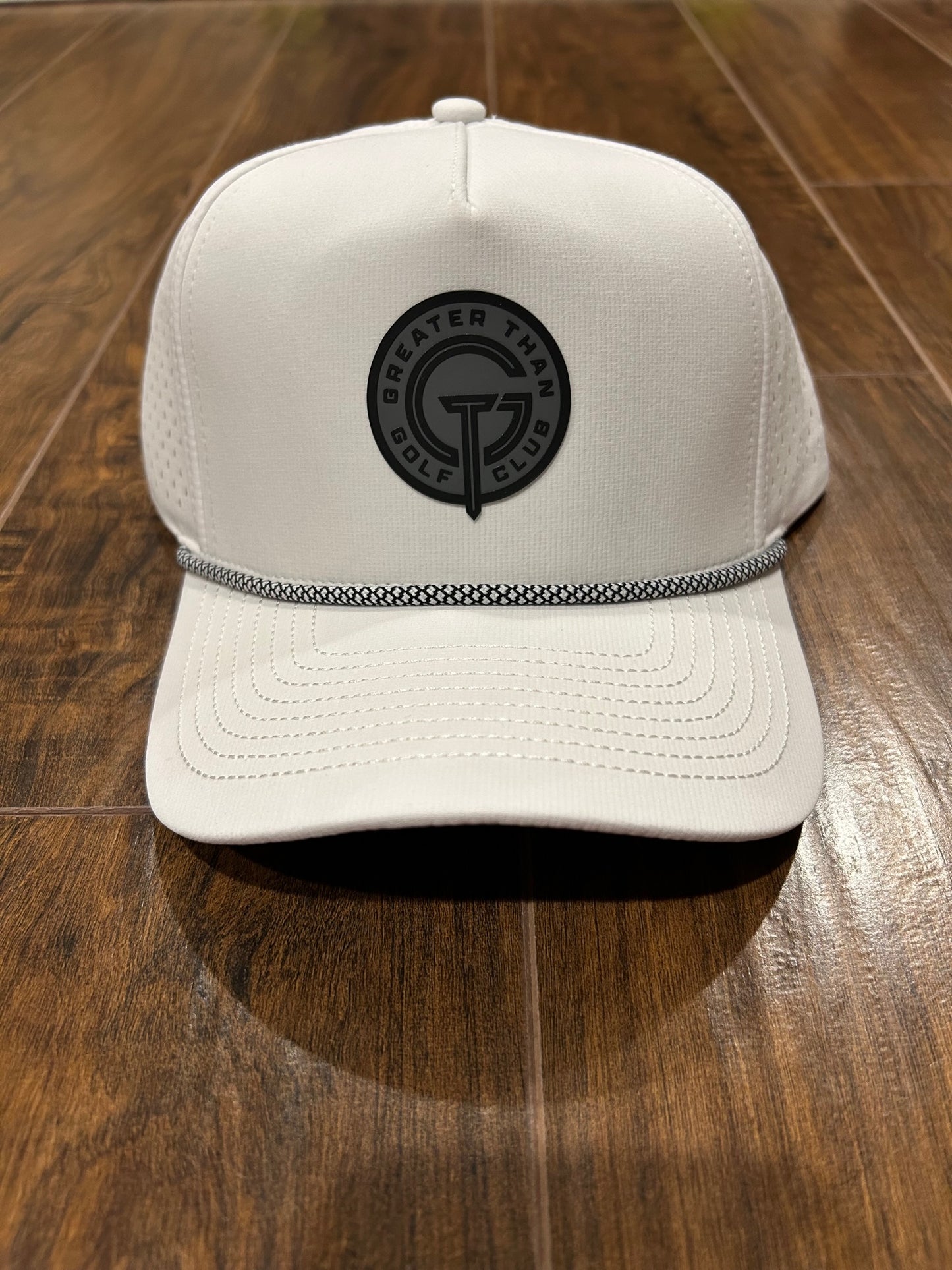White GT Golf Rope Snapback