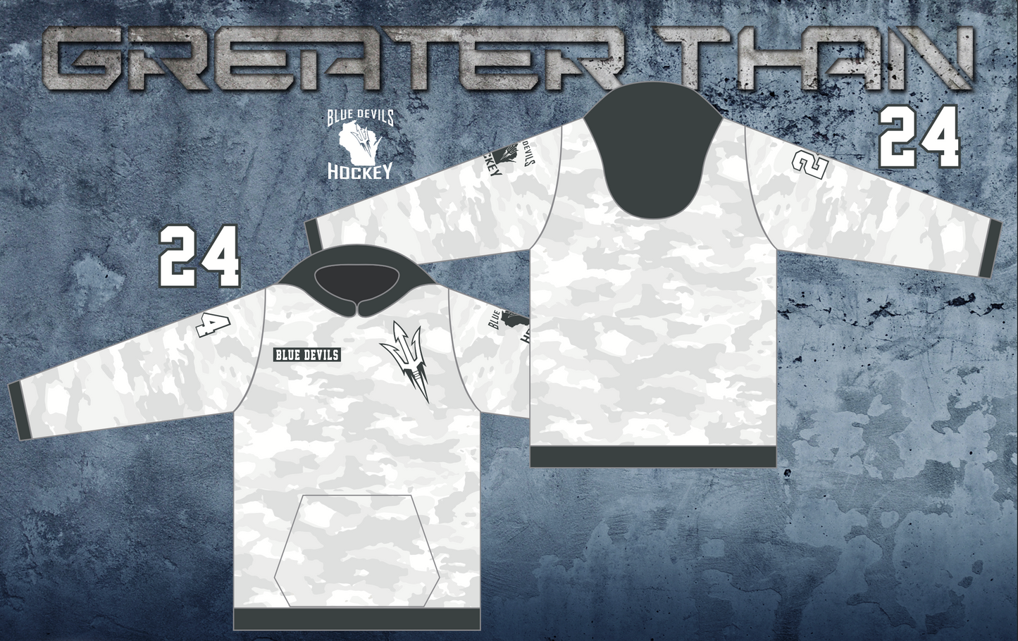 Blue Devils Arctic Camo Fleece Hoodie