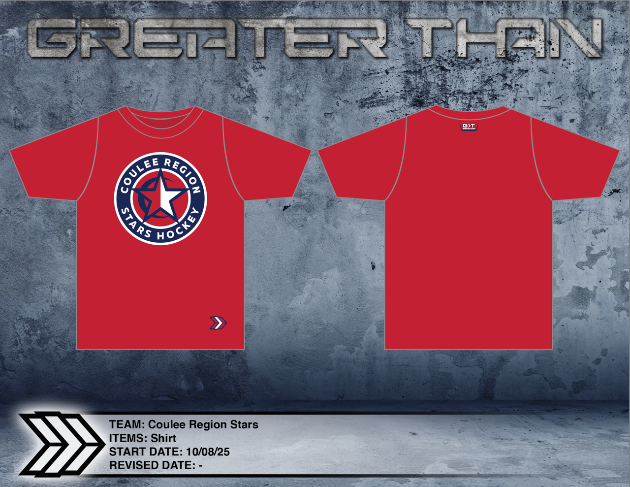 Coulee Region Stars Dri-FIt (Red)