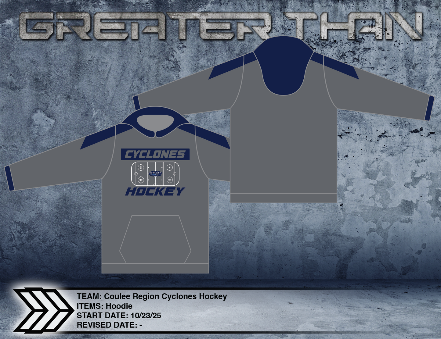 Coulee Region Cyclones "The Rink" Hoodie 2025