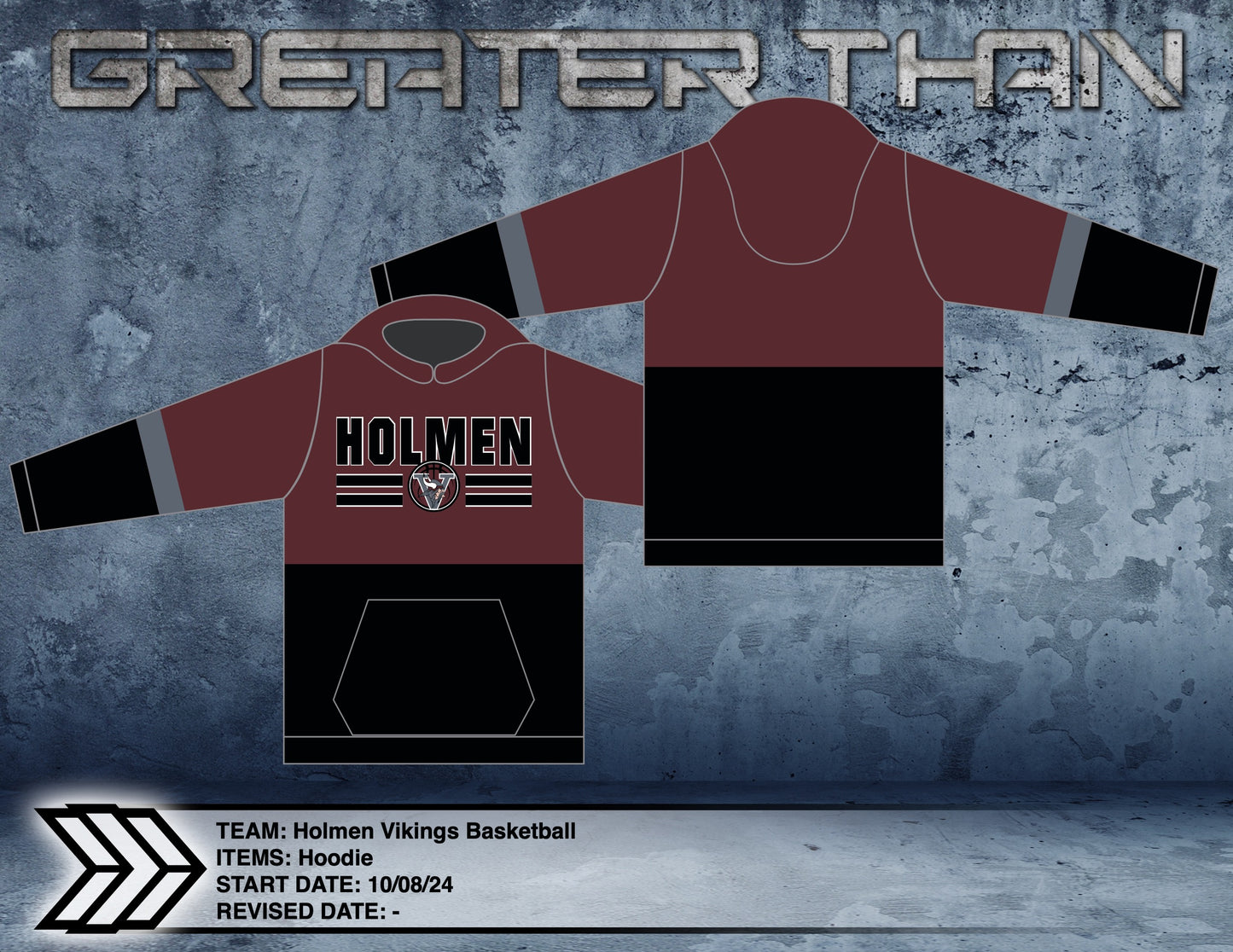 Holmen Youth Basketball Fan Hoodie