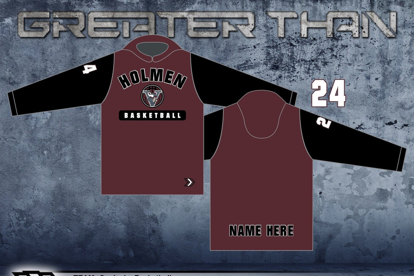 Holmen Youth Basketball Hooded Warm-Up