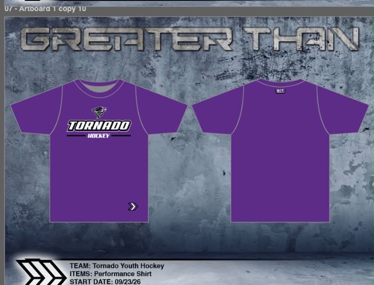 Tornado Youth Hockey Dri-Fit (Purple)
