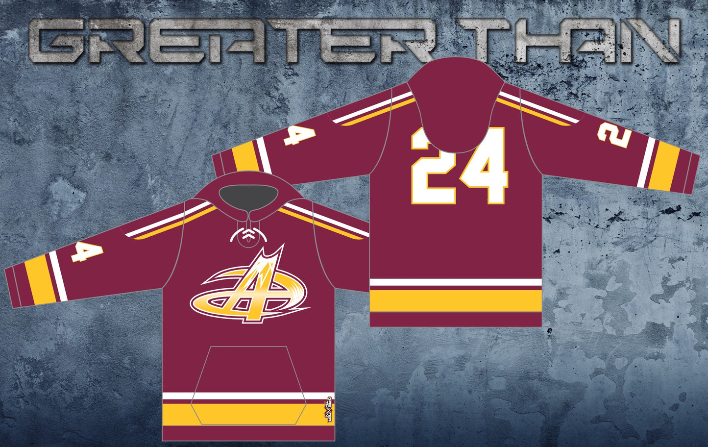 AVS Hockey Player Hoodie 2