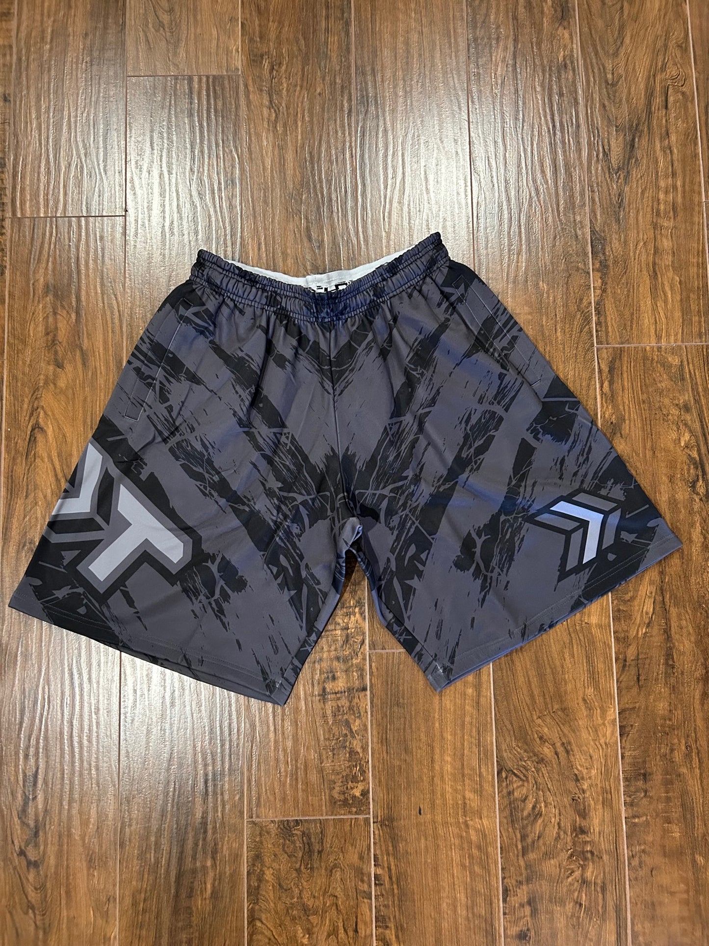 Black/Grey Fleece Shorts