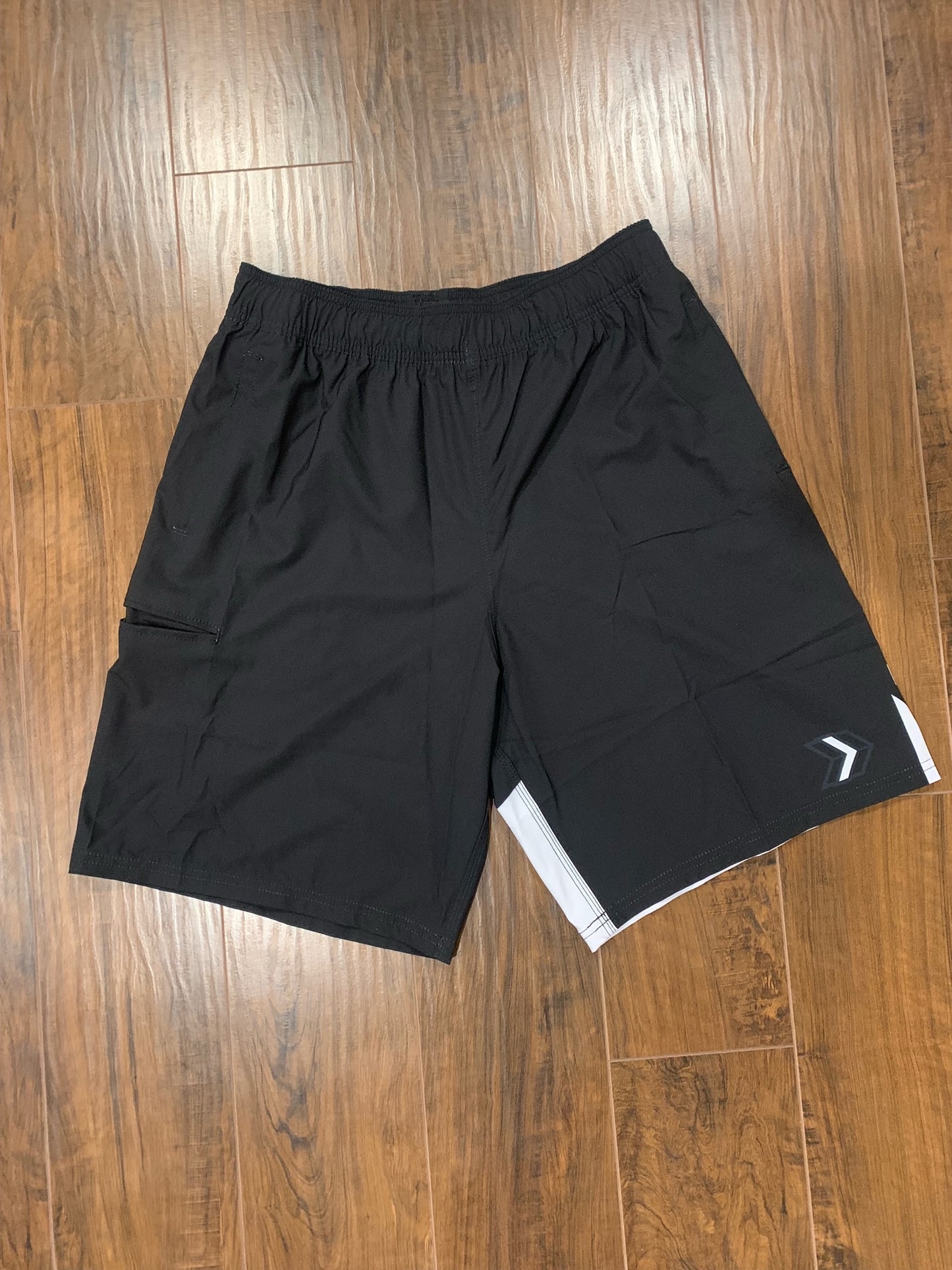 Black/White 5 Pocket Shorts