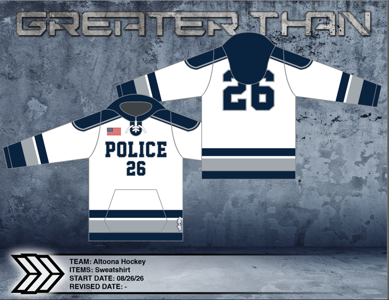 Altoona Youth Hockey Police Player Hoodie