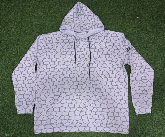 Diamond Hoodie (White/Grey) Midweight