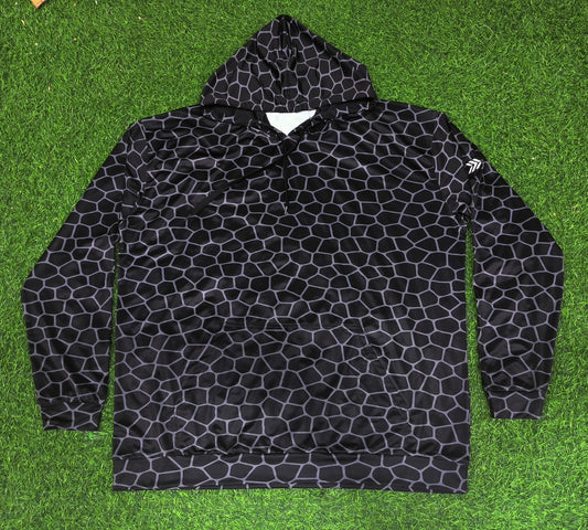 Diamond Hoodie (Black/Grey) SPF Lightweight Material