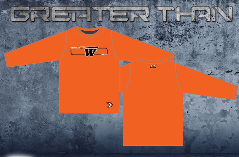 West Salem Youth Hockey Crew Neck (Orange)