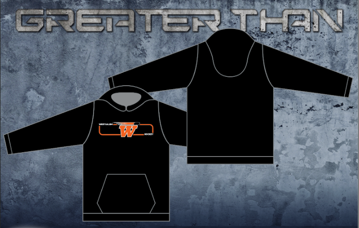 West Salem Youth Hockey Black Team Hoodie