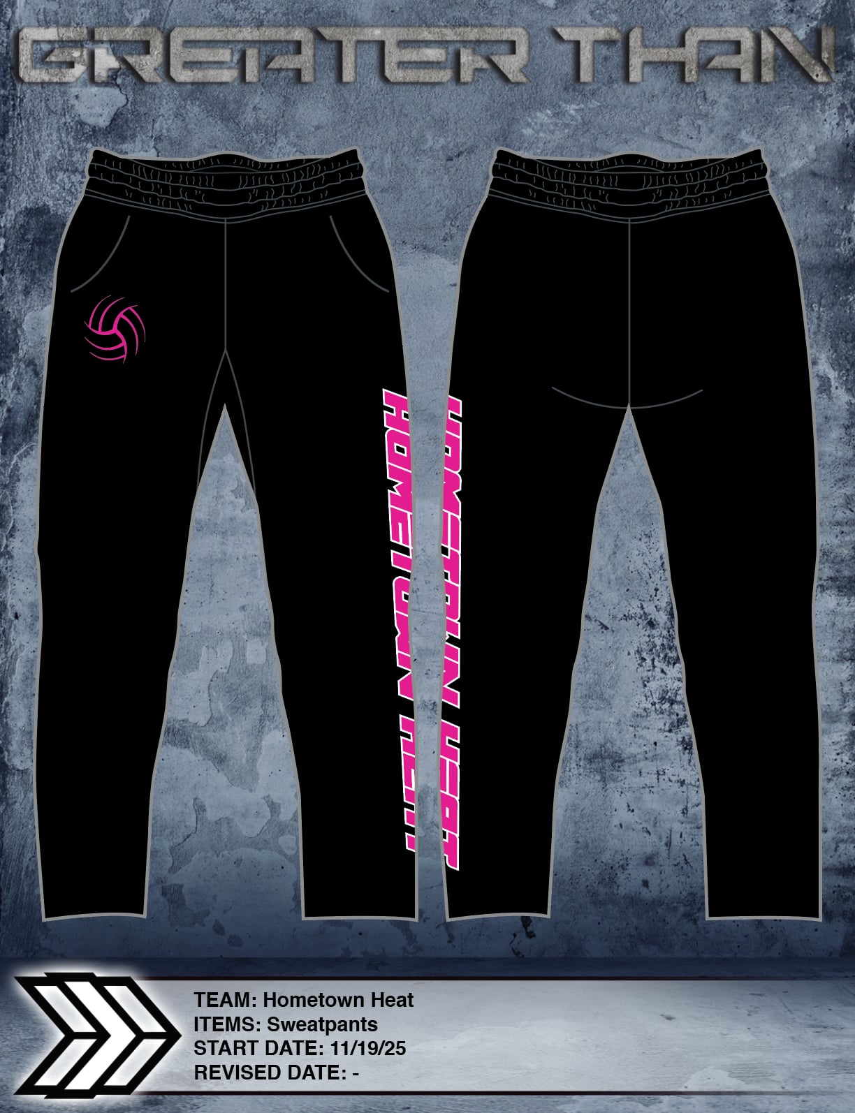 Hometown Heat Sweatpants 2025