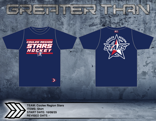 Coulee Region Stars Dri-FIt 2 (Navy Blue)
