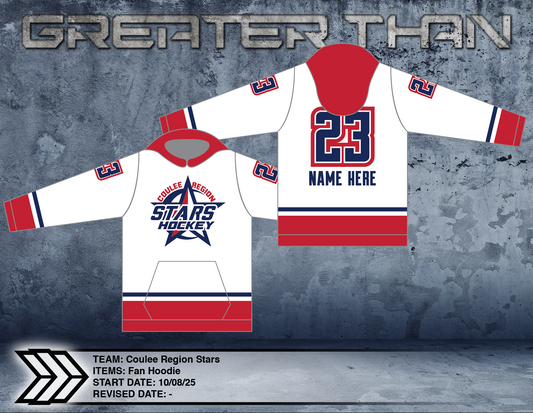 Coulee Region Stars Player Hoodie