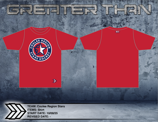 Coulee Region Stars Dri-FIt (Red)