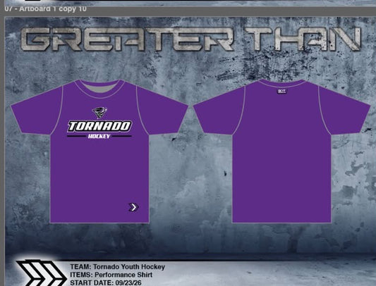 Tornado Youth Hockey Dri-Fit (Purple)