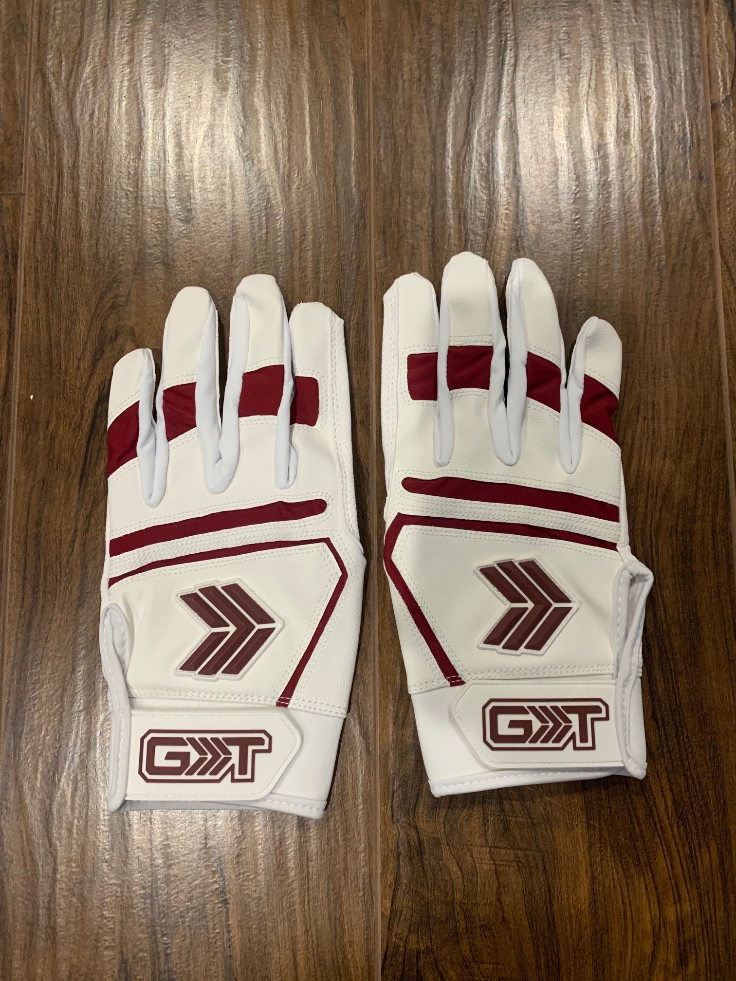 Batting Gloves White/Maroon Greater Than Gear