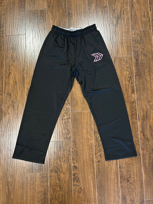 Black/Pink Fleece Sweatpants