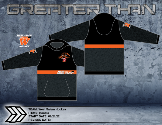 West Salem Black Team Hoodie 1